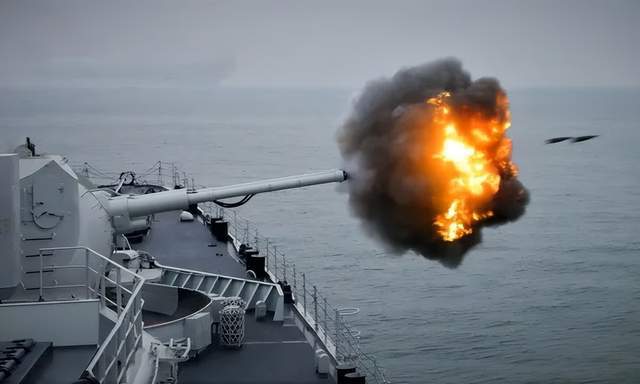 皇冠信用网_和美军差距很大皇冠信用网?官媒:无人机首次引导054B舰炮对陆攻击